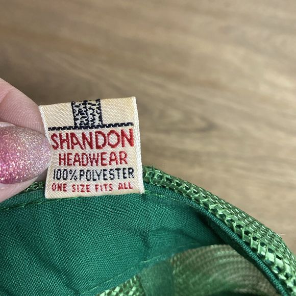 Vintage Shandon Headwear Ireland Hat Cap Irish Clover Mesh Foam Snapback Trucker - Picture 15 of 16